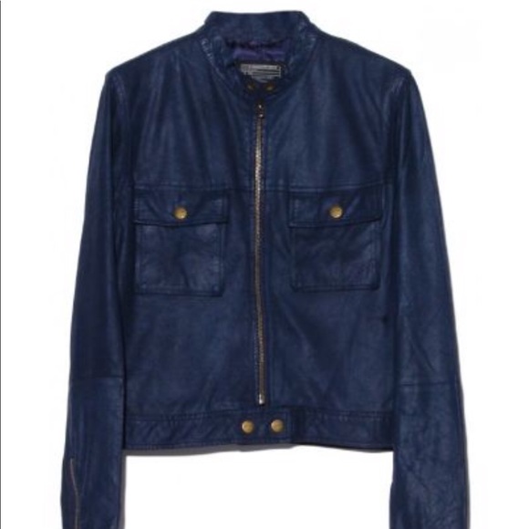 CURRENT/ELLIOTT Leather Jacket. SZ (1) - Picture 2 of 8